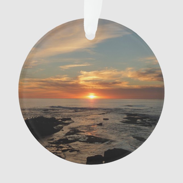 San Diego Sunset II California Seascape Ornament (Vorderseite)