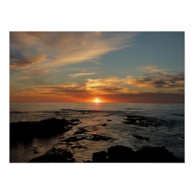 San Diego Sunset II California Seascape Poster (Vorderseite)