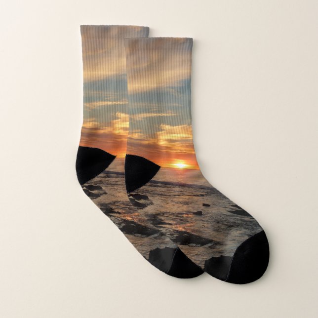 San Diego Sunset II California Seascape Socken (Paar)