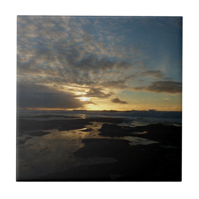 San Diego Sunset III Atemberaubendes Kalifornien L Fliese (Vorderseite)