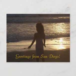 San Diego Sunset Postkarte