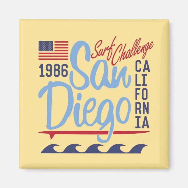 San Diego Surf Challenge 1986 Magnet (Vorne)