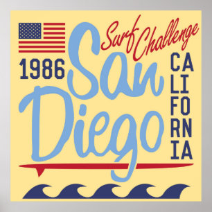 San Diego Surf Challenge 1986 Poster
