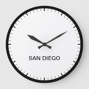 San Diego Time Zone Newsroom Style Uhr