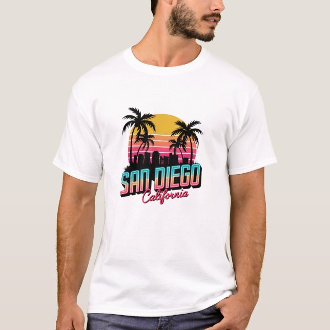 San Diego Travel Souvenir T-Shirt (Vorderseite)
