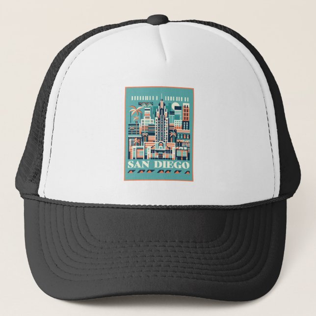 San Diego Truckerkappe (Vorderseite)
