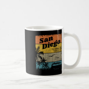 San Diego Vintage Kalifornien Strand Surfen Retro  Kaffeetasse