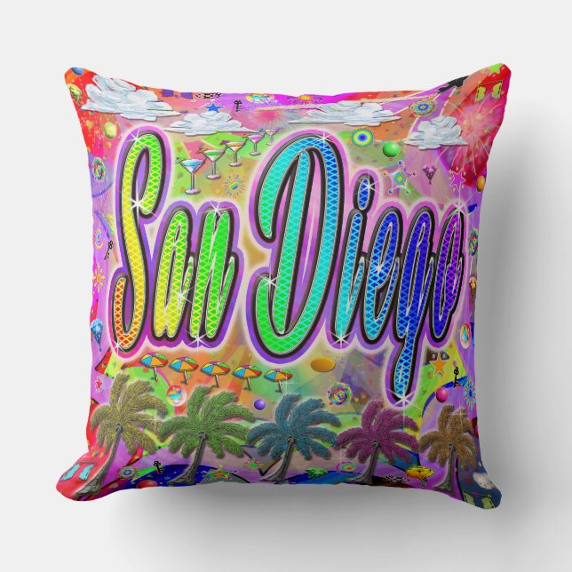 San Diego Vista Express Pillow Kissen (Vorderseite)
