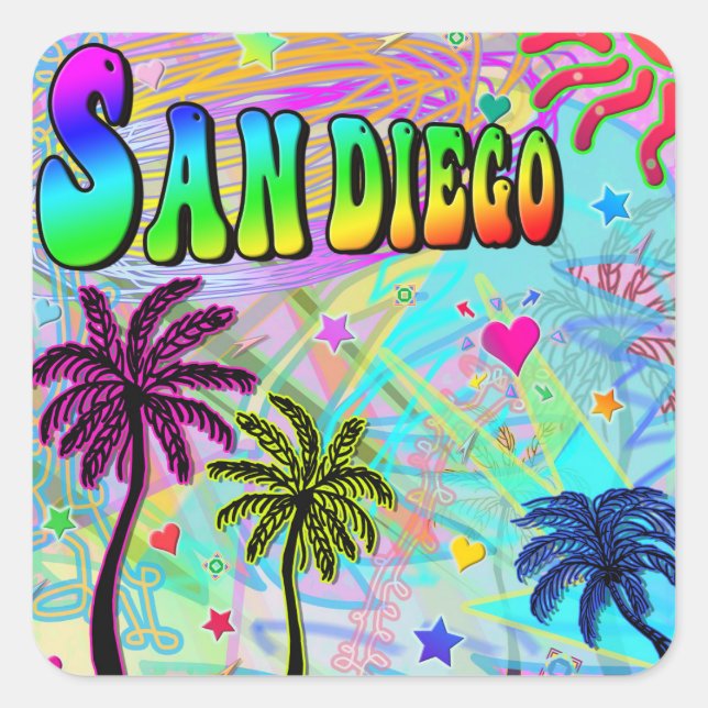 San Diego Vivid Romance Sticker (Vorderseite)