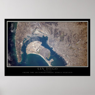 San Diego vom Poster der Raumstation aus gesehen