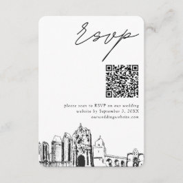 San Diego Wedding Modern UAWG QR Code Begleitkarte