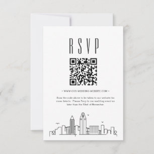 San Diego Wedding QR Code UAWG RSVP Karte