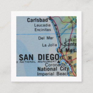 San Diego Wir haben die neue Adresskarte verschobe Begleitkarte