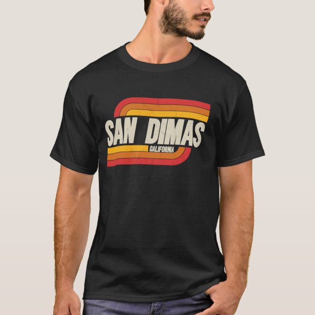 San Dimas CA Vintage Andenken T-Shirt (Vorderseite)