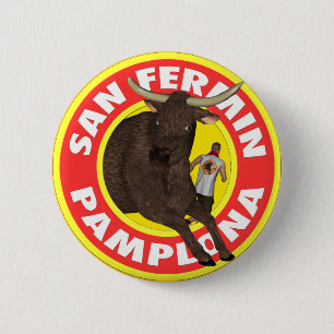 San Fermin de Pamplona Button