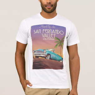 San Fernando Valley Kalifornien Vintage-Reisepost T-Shirt