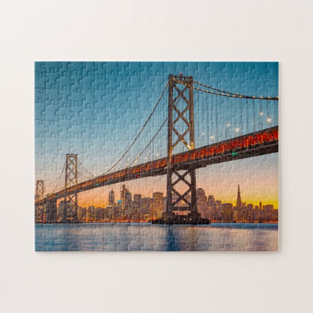 San Fran Bridge San Fran Skyline San Fran Bay Brid Puzzle (Horizontal)