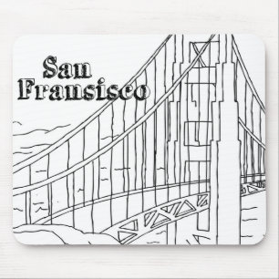 San Fran Golden Gate Bridge Wilhelm Tell Mousepad