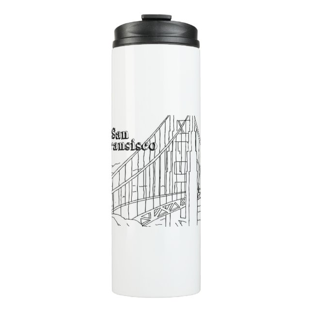 San Fran Golden Gate Bridge Wilhelm Tell Thermosbecher (Vorderseite)