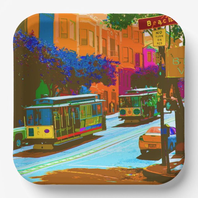 San Francisco 008 Pappteller (Vorderseite)