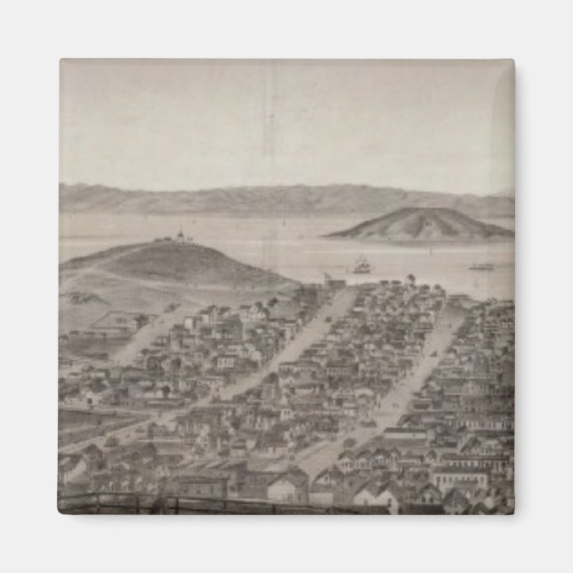 San Francisco, 1862 vom russischen Hügel Magnet (Vorne)