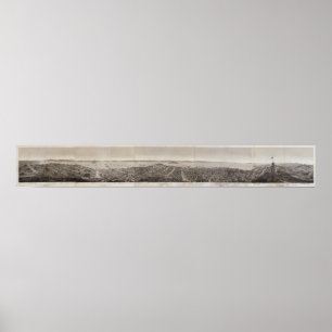 San Francisco, 1862 vom russischen Hügel Poster