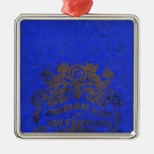 San Francisco, 1862 vom russischen Hügel Silbernes Ornament