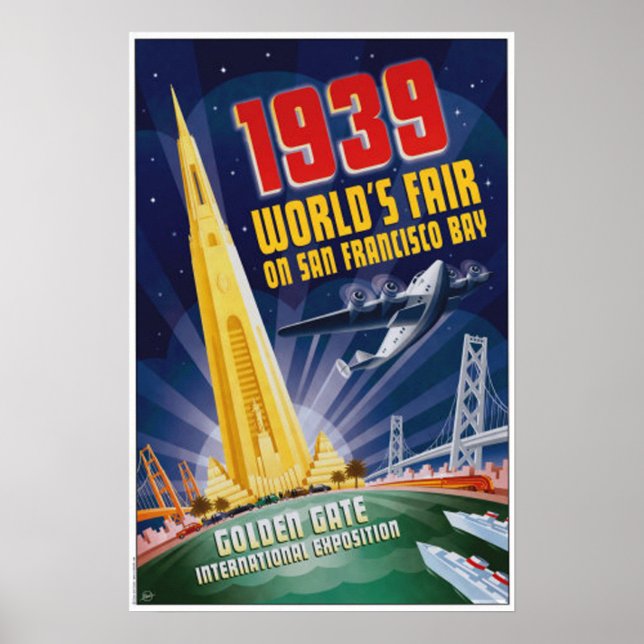 San Francisco 1939 World's Fair Vintage Poster (Vorne)