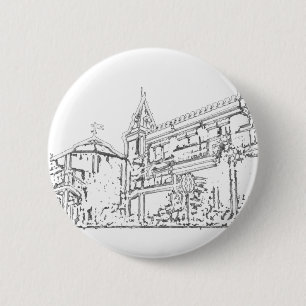 San Francisco 1986 Art The MUSEUM Zazzle Zeichnend Button