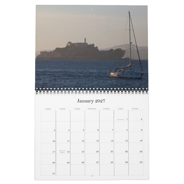 San Francisco 2012 Kalender (Jan 2027)