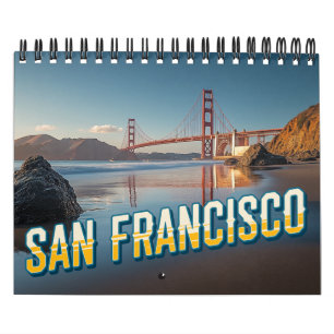 San Francisco 2025 Kalender - 12 Ikonische Szenen