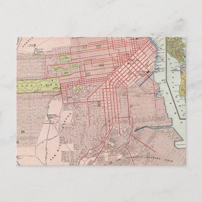 San Francisco 7 Postkarte (Vorderseite)