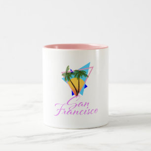 San Francisco 80er palm Zweifarbige Tasse