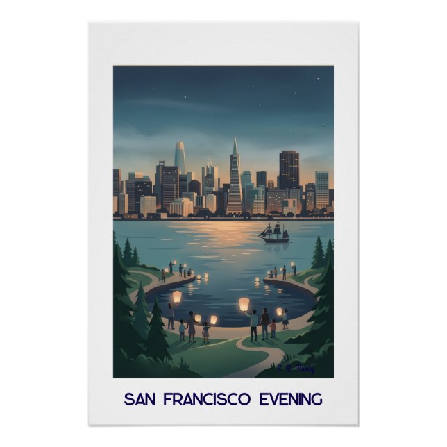 San Francisco Abend Poster (Vorderseite)