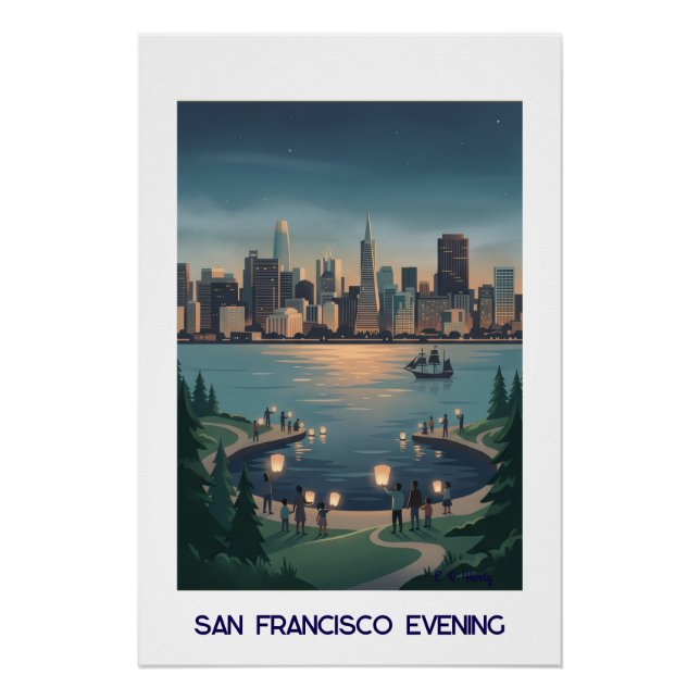 San Francisco Abend Poster (Vorderseite)