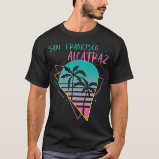 San Francisco Alcatraz Beach Palmen Urlaub T-Shirt