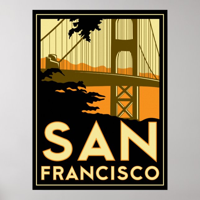 San Francisco Art Deco Poster (Vorne)