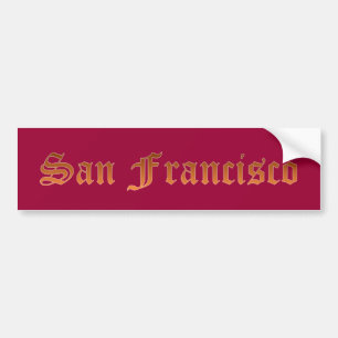 San Francisco Autoaufkleber