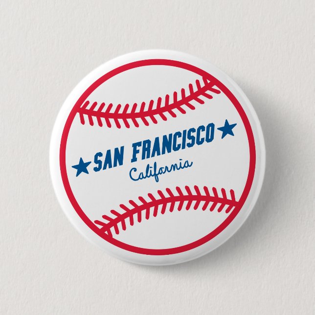 San Francisco Baseball Button (Vorderseite)