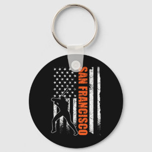 San Francisco Baseball-Flagge USA Vintage Patrioti Schlüsselanhänger
