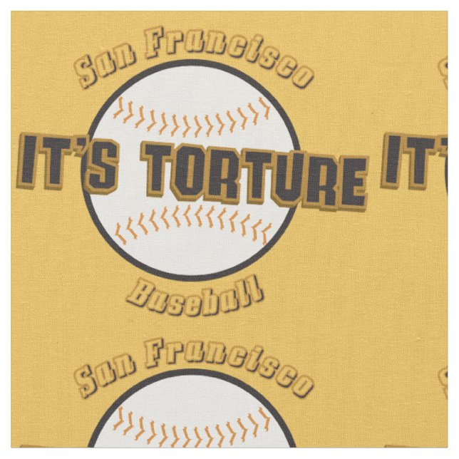 San Francisco Baseball ist es Folterungsgewebe Stoff (Nahaufnahme)