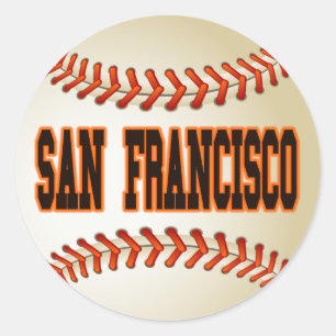 SAN FRANCISCO BASEBALL RUNDER AUFKLEBER
