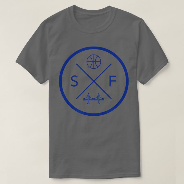 San Francisco Basketball SF Bay Area California T-Shirt (Design vorne)