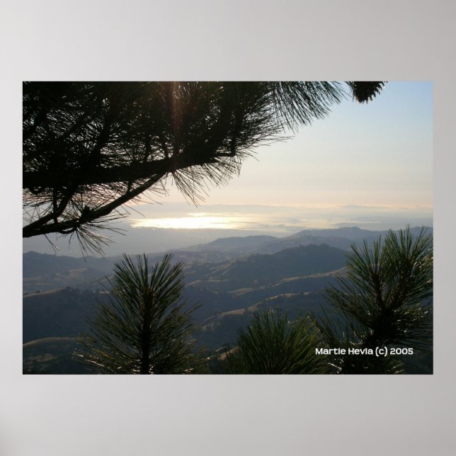 San Francisco Bay Area Mountain View Poster (Vorne)