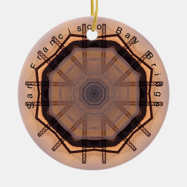 San Francisco Bay Bridge Keramik Ornament (Vorne)