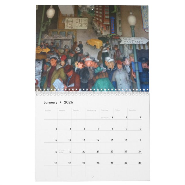 San- Francisco Baybereich 2014 Kalender (Jan 2026)