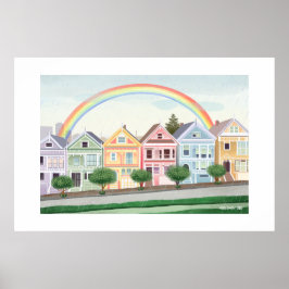 San Francisco bemalt Ladys Extra Large Print Poster