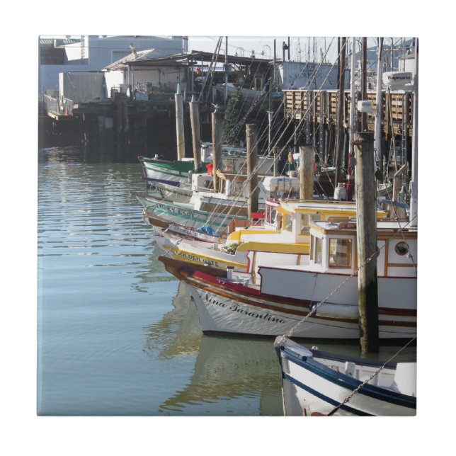 San Francisco Boote Fliese (Vorderseite)