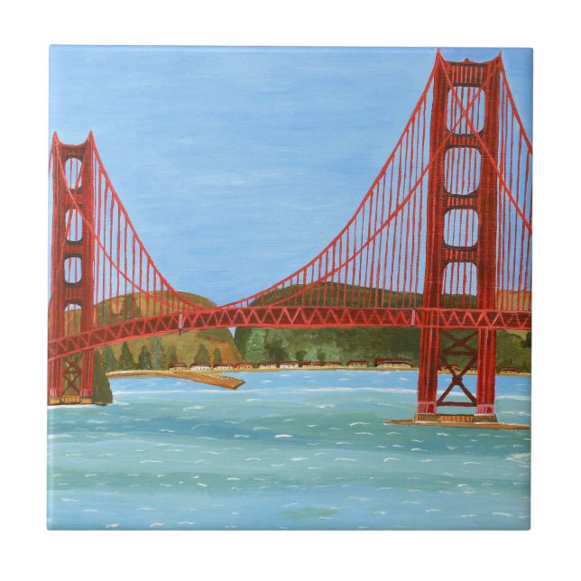 San Francisco Bridge Fliese (Vorderseite)