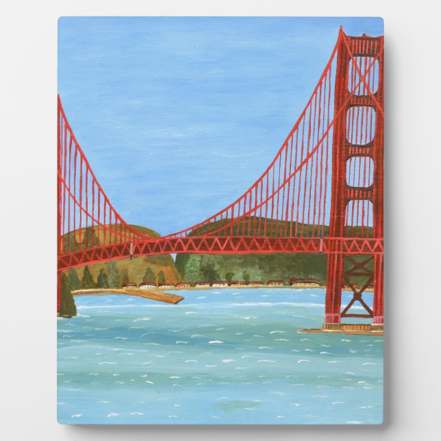 San Francisco Bridge Fotoplatte (Vorderseite)